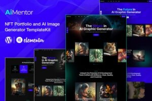 AiMentor AI Image Generator Website Elementor Template Kit
