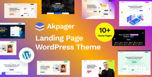 Akpager Landing Page Elementor WordPress Theme