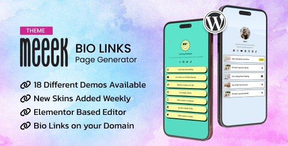 Meeek Bio Links Builder Theme