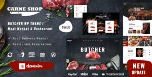 Carne Butcher & Meat Restaurant WordPress Theme