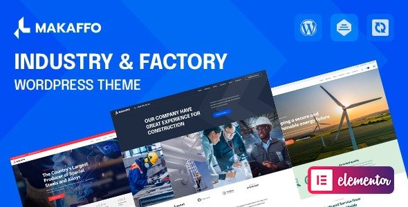 Makaffo Industry & Factory WordPress Theme