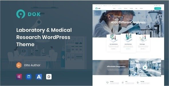 Ninedok Laboratory & Research WordPress Theme