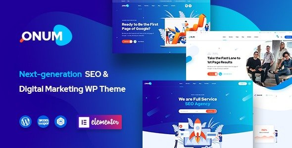 Onum SEO & Marketing Elementor WordPress Theme