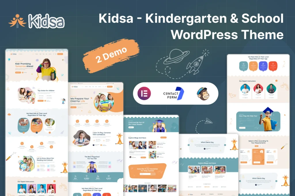 Kidsa Kindergarten & School WordPress Theme