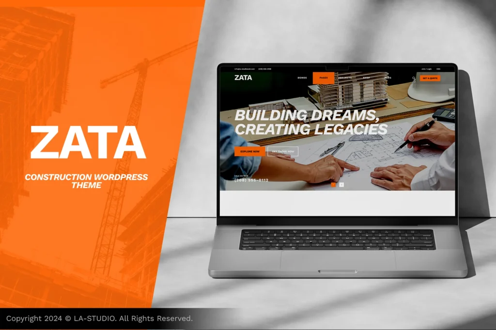 Zata Construction WordPress Theme
