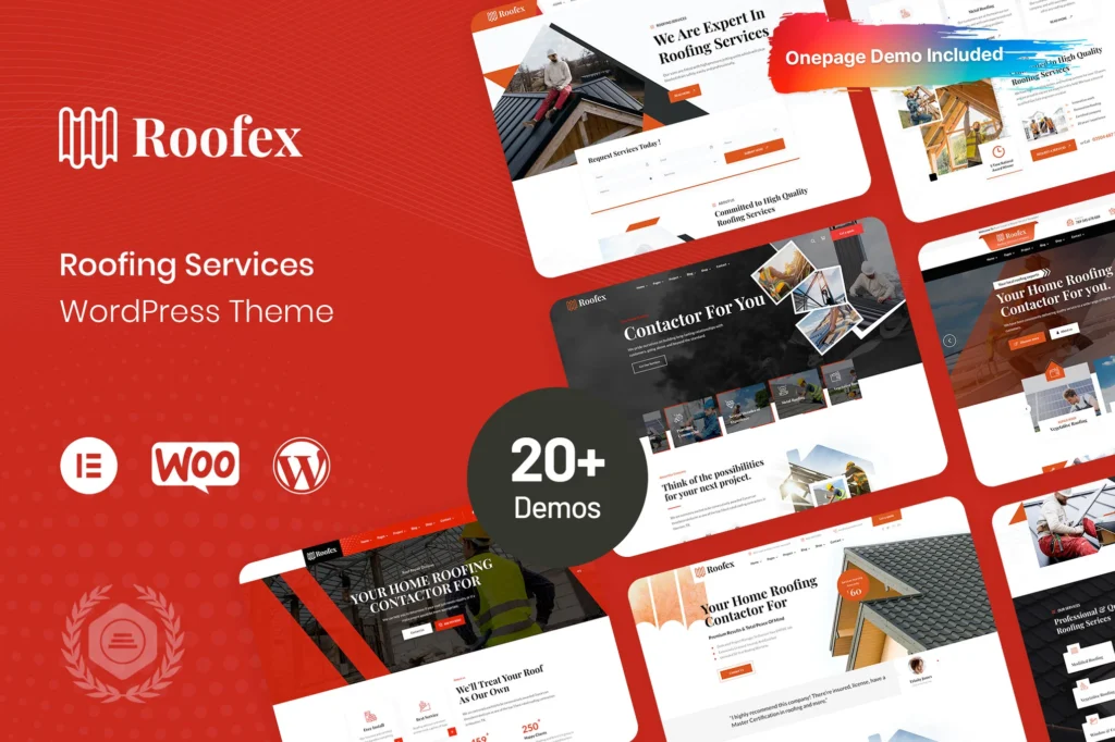 Roofex Roofing WordPress Theme