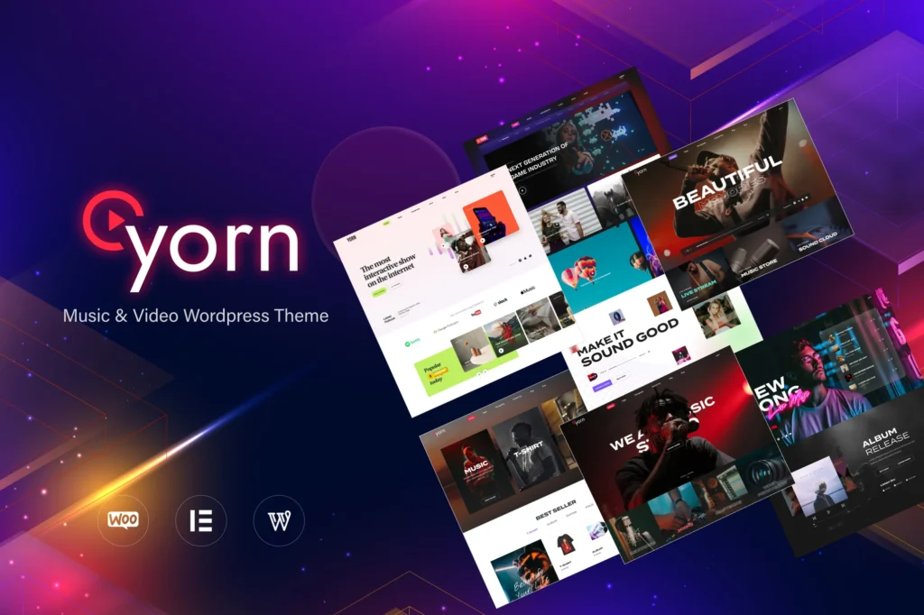 Yorn Music & Video WordPress Theme