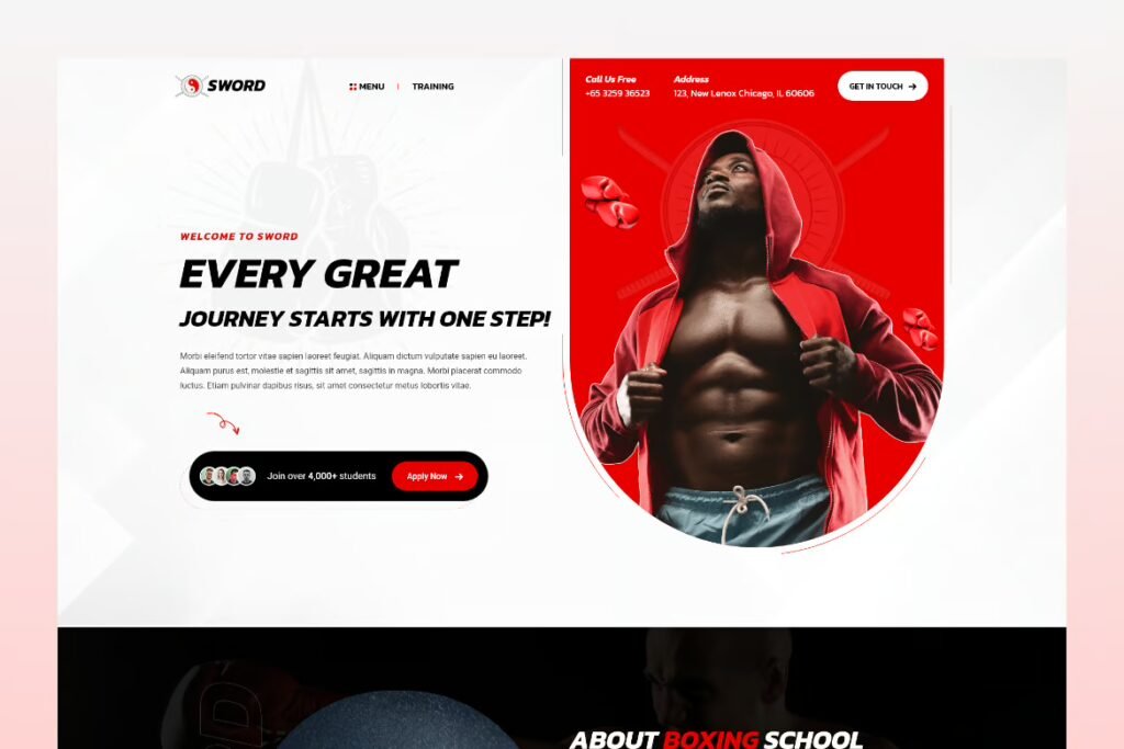 Sword Martial Arts Boxing WordPress Theme