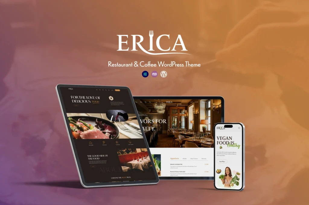 Erica Restaurant & Coffee WordPress Theme1