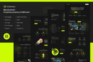 Coinary Blockchain Cryptocurrency & Bitcoin Elementor Template Kit