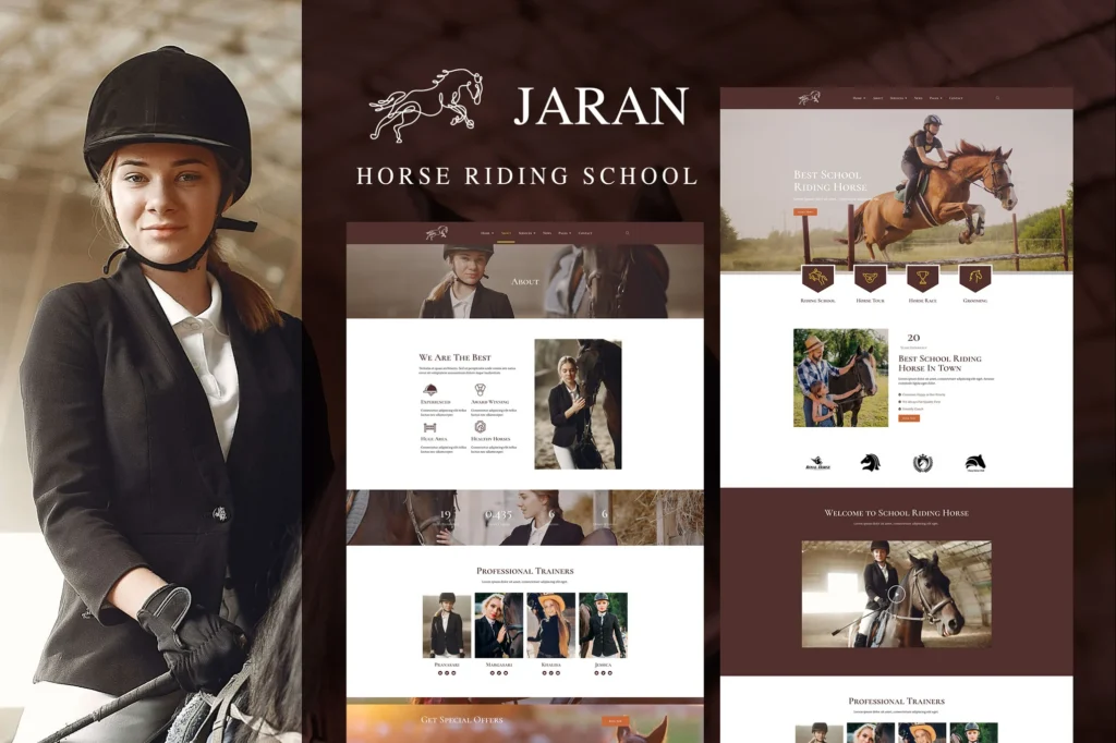 Jaran Horse Riding School Elementor Template Kit