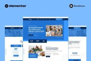 Credice Insurance Agency Elementor Pro Full Site Template Kit