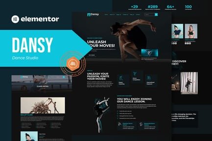 Dansy Dance Studio Elementor Pro Template Kit