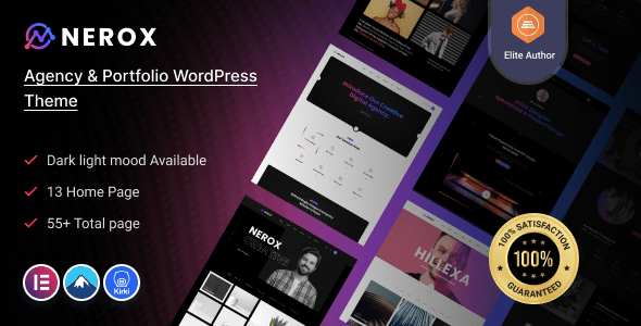 Nerox Agency & Portfolio WordPress Theme