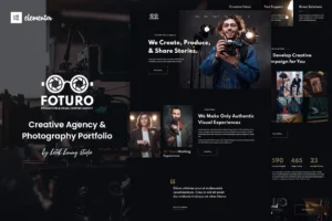 Foturo Photography Portfolio & Creative Agency Elementor Template Kit