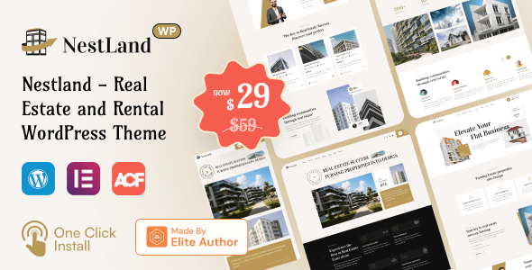 NestLand Real Estate WordPress Theme