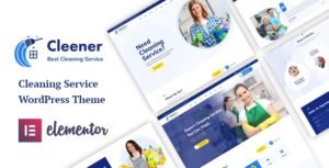 Cleener Cleaning Services WordPress Theme