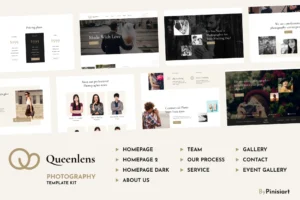 Queenlens Portfolio & Photography Elementor Template Kit