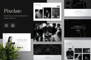 Pixelate Portfolio & Photography Elementor Template Kit