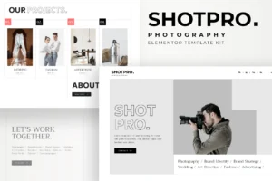 Shotpro Photography & Portfolio Elementor Template Kit