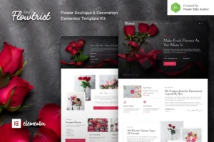 Flowtrist Flower Boutique & Florist Elementor Template Kit