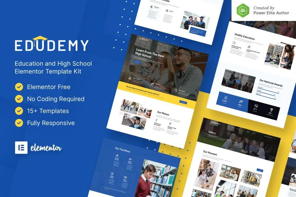 Edudemy School & Education Elementor Template Kit