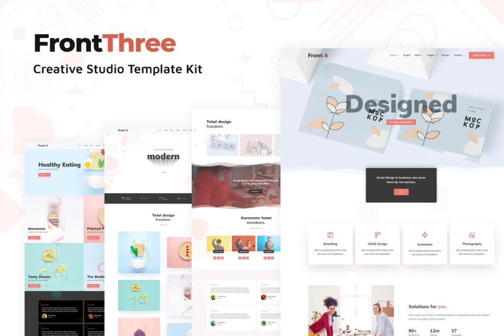 FrontThree Creative Studio Template Kit