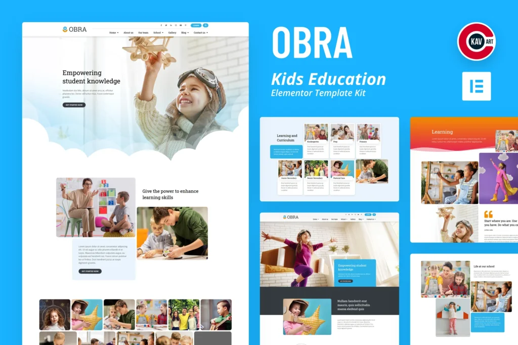 Obra Kids Education & School Template Kit