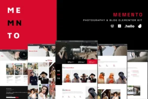 Memento Photography & Blog Elementor Template Kit