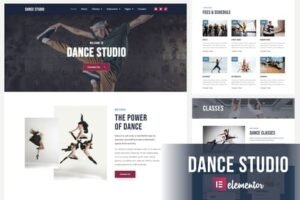Dance Studio Elementor Template Kit