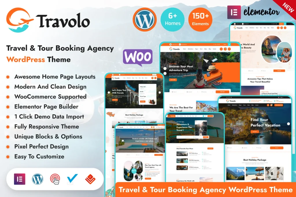 Travolo Travel & Tour Booking WordPress Theme