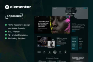 Expossure Photography & Portfolio Elementor Template Kit