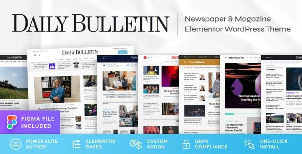 Daily Bulletin Magazine & Newspaper WordPress Theme