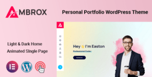 Ambrox Personal Portfolio WordPress