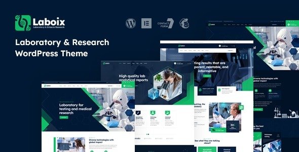 Laboix Laboratory & Research WordPress Theme