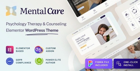 Mental Care Therapy & Counseling Psychologist WordPress Theme