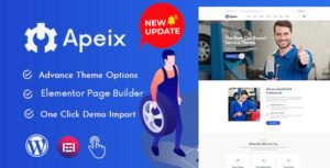 Apeix Car Repair Service & Auto Mechanic WordPress Theme