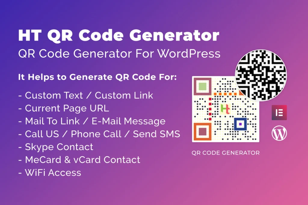HT QR Code Generator for WordPress