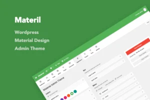 Materil WordPress Material Design Admin Theme