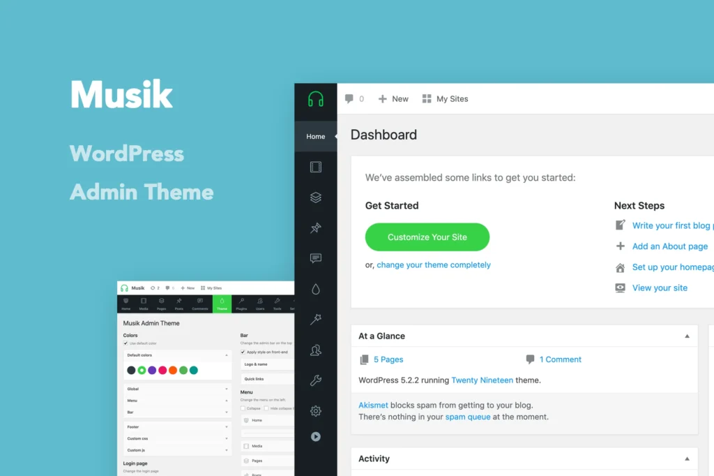 Musik WordPress Admin Theme