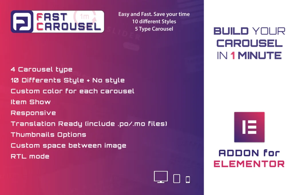 Fast Carousel for Elementor WordPress Plugin