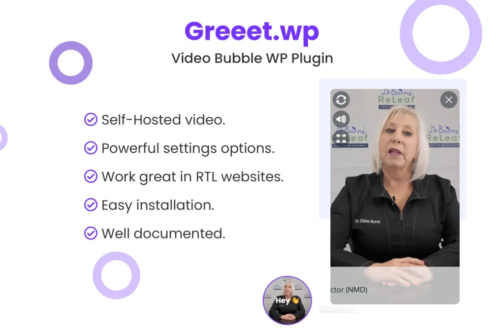 Greet Video Bubble WordPress Plugin