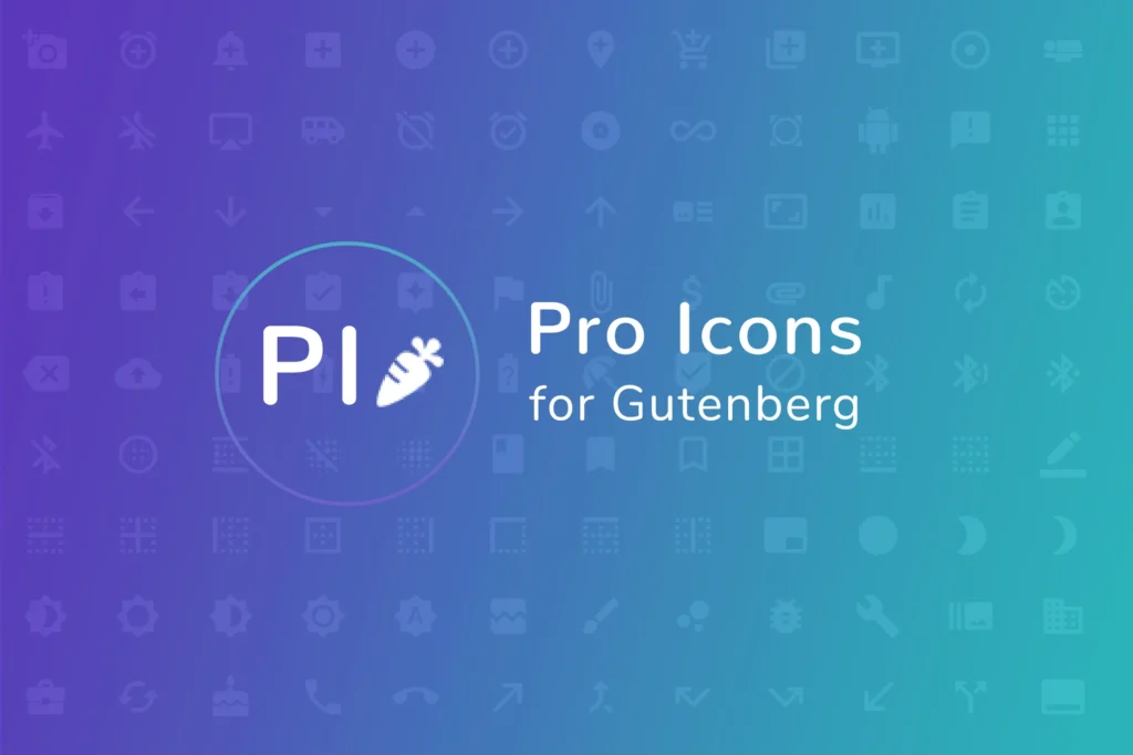 Pro Icons for Gutenberg WordPress Editor
