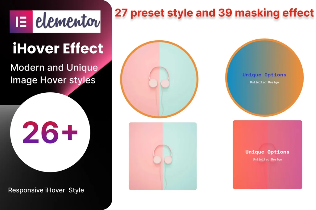 Elementor iHover effect addon