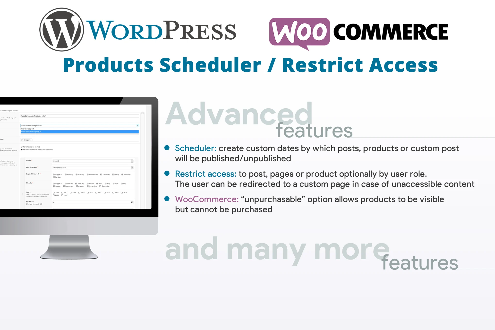 Products Scheduler Restrict Access