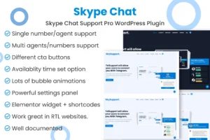 Skype Chat Support Pro WordPress Plugin