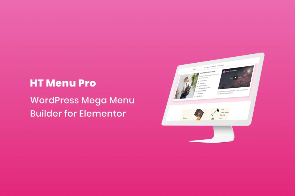 HT Menu Pro WordPress Mega Menu Builder for Elementor