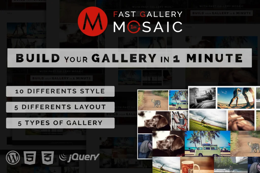 Fast Gallery Mosaic WordPress Plugin