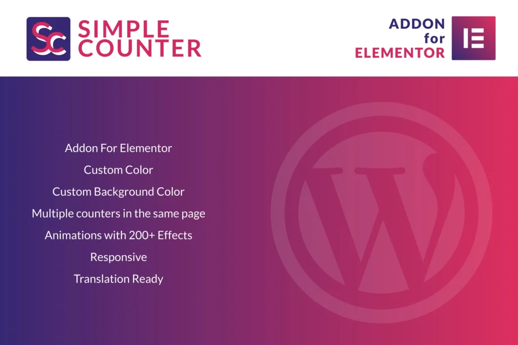 Simple Counter for Elementor WordPress Plugin