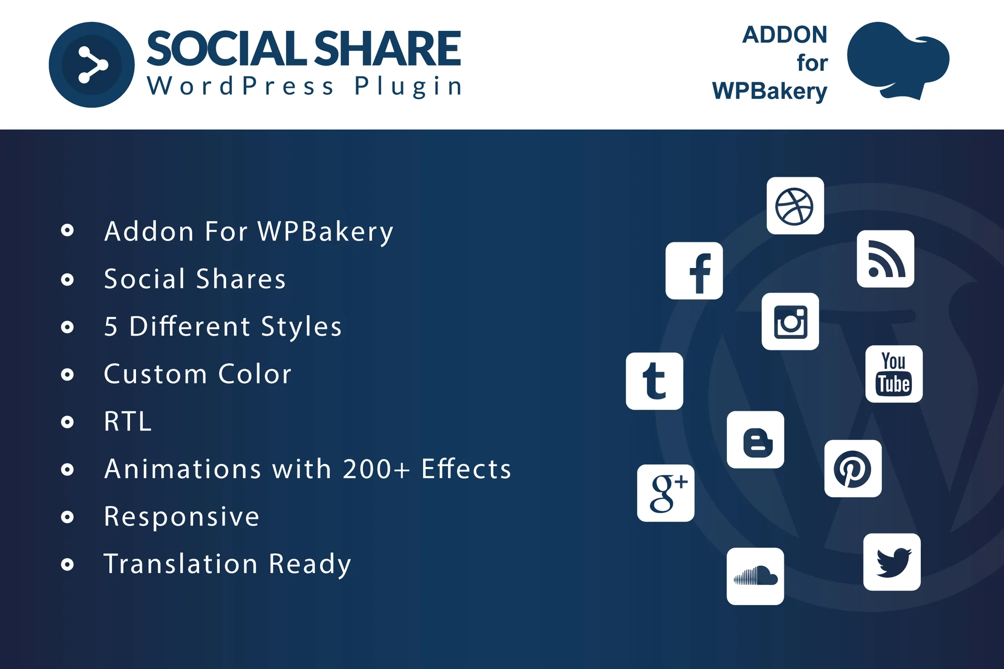 Social Share Addons for WPBakery Page Builder
